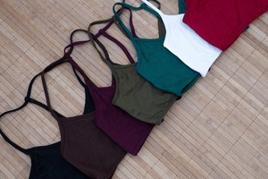 Top Corto sin Tirantes de Viscosa Estilo Boho, Top Ligero con Tirantes para Looks de Verano y Festivales a Precio de Mayoreo - Product Image 4