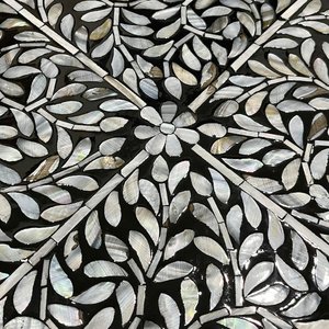 Arabic Style Premium Floral Seashell Mop Inlay <b>Vanity</b> <b>Tray</b> Handcrafted Organizer for Perfume Cosmetics Jewelry and Bathroom - Product Image 3