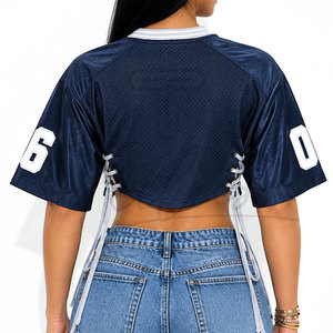 Jersey Sepak Bola Wanita Custom Sublimasi Grosir, Kaos Sepak Bola Wanita Berbahan Mesh Bernapas, Jersey Cetak OEM - Product Image 4