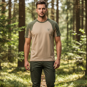 Camiseta Clásica de Cuello Redondo para Caza, Estética Vintage de Camuflaje, Tejido Moderno de Alto Rendimiento, Equipo Duradero para Exteriores - Product Image 6