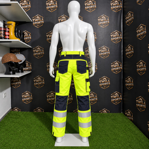 <b>Hi</b> <b>Vis</b> <b>Orange</b> Reflective Safety Work Pants Cotton Cargo Trousers with Multi Pockets for Construction Mining - Product Image 5