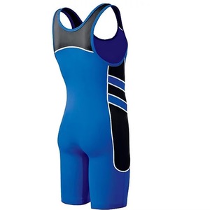 Combinaisons de lutte respirantes de haute qualité, logo/couleur personnalisés, impression numérique, tissu Spandex/Nylon/Polyester 180g, service OEM - Product Image 3