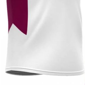 White Maroon Rugby Uniform for Men Jersey and Shorts Athletic Team Kit Lightweight Sportswear Breathable Training Match - Product Image 4