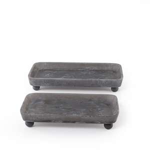 Bandeja Decorativa Cuadrada de Resina, Bandeja Organizadora de Resina con Múltiples Compartimentos, Bandeja de Resina con Patrón de Mármol - Product Image 1