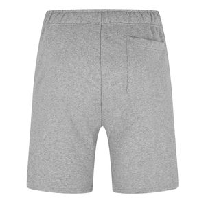Shorts pour hommes gris imprimé camouflage, taille mi-haute, fermeture élastique, style décontracté, 100% coton, impression par sublimation, anti-UV, devant - Product Image 2