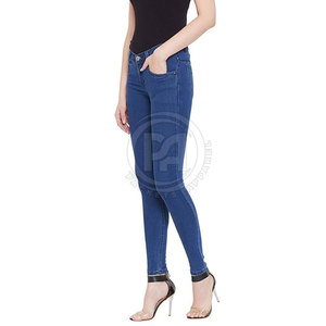 Pantalones vaqueros para mujer de tamaño personalizado, transpirables, para uso en exteriores, los más vendidos al por mayor, 100% algodón. - Product Image 2