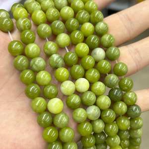 Cuentas de Jaspe Verde, Cuentas Redondas de Piedras Preciosas, Hilo de Cuentas de Piedra Natural para la Fabricación de Joyas y Manualidades, Venta al por Mayor - Product Image 6