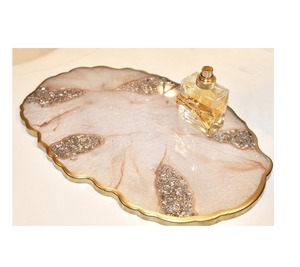 Bandeja de Comida Hecha a Mano con Resina Epoxi, Bandeja Decorativa para Servir en la Cocina, Mesa de Comedor y Hogar - Product Image 6