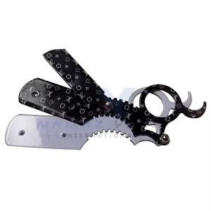 Professional Stainless Steel Swing Lock Straight <b>Single</b> <b>Blade</b> <b>Razor</b> Custom Logo Mens Grooming Barber Shop Shavette for Close - Product Image 4