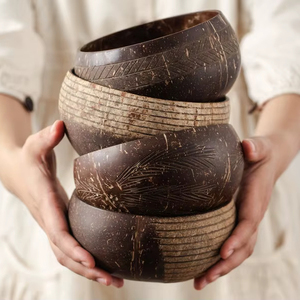 Premium Handmade <b>Coconut</b> Bowls Eco Friendly Natural Kitchenware Durable Reusable Sustainable Dining Serving Products - Product Image 1