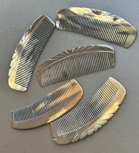 Peine de cuerno pulido de primera calidad para el cuidado del cabello, peinado, desenredado, profesional, para barbería, salón de belleza, cuidado natural, diseño natural - Product Image 6
