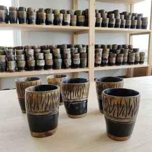 Verre à shot en corne de bœuf de bonne qualité, cadeau de barware viking, tasse à boire médiévale, petite tasse en corne pour bar, meilleur prix pour tasse en corne - Product Image 2