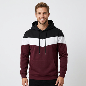 Sudadera con Capucha para Hombre, Diseño Color Block, Corte Regular, Informal, con Bolsillo, para Otoño - Product Image 5