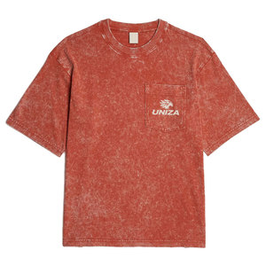 T-shirt décontracté classique pour homme en coton délavé, séchage rapide, respirant, manches courtes, tissu confortable, adapté pour - Product Image 1