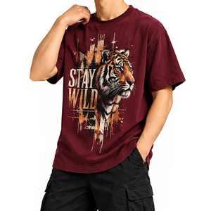 Camiseta de Algodón con Estampado Gráfico para Hombre, para Uso Diario - Product Image 1