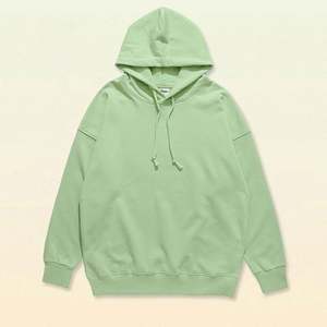 H5574 Vente en gros de sweats à capuche pour hommes en coton mélangé 350 g/m², grandes tailles, sweats à capuche vierges doublés en molleton français - Product Image 6