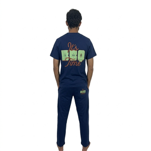 Ensemble T-shirt et pantalon respirant pour homme – Vente en gros – T-shirt à manches courtes et pantalon durables - Product Image 2