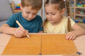 Tablero de Trazado del Alfabeto Hindi, Juguete de Madera para Practicar la Escritura para Niños, Tablero de Trazado de Madera para Aprender y Escribir - Product Image 2