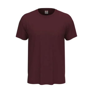 Camiseta de Hombre Ligera 100% Algodón, Cuello Redondo, Corte Regular, Color Sólido, Esencial para el Guardarropa de Verano, Manga Corta, Transpirable y de Secado Rápido, en Oferta - Product Image 2