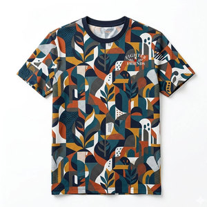 เสื้อยืดสีพื้นราคาถูกสำหรับผู้ชาย เสื้อยืดซับลิเมชั่นขายส่งสำหรับผู้ชาย เสื้อยืดซับลิเมชั่นสำหรับผู้ชายรุ่นใหม่ - Product Image 1