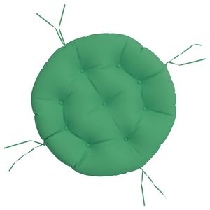 Coussin d'extérieur rond en tissu Oxford vert de 23,6 pouces - Product Image 2