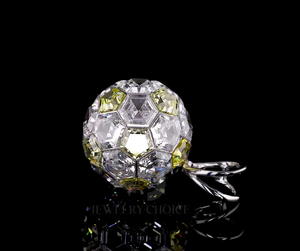 Elegante Colgante de Bola de Diamante de Laboratorio en Oro Blanco de 14K, 8.50 CT, Corte Brillante Hexagonal, Amarillo Blanco Casi Incoloro, Engaste Invisible - Product Image 6