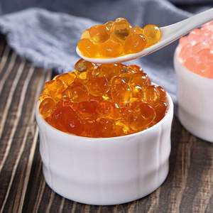 Perles de Boba Cristallines 3Q Chewy Crunchy, Prêtes à Manger, Perles de Gelée de Konjac, Texture Sucrée et Délicieuse - Product Image 1