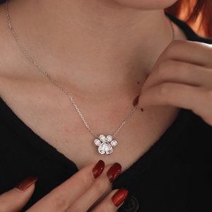 Pendentif élégant en moissanite, argent sterling 925, bijoux de créateur tendance, cadeau hip-hop étincelant pour femme - Product Image 2