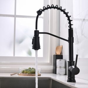 Rubinetto da Cucina Monocomando Nero in Acciaio Inossidabile con Doccetta Estraibile - Product Image 4