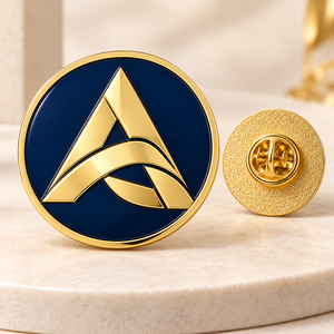 Pins Esmaltados Personalizados de Aleación de Zinc con Logotipo de Empresa para Regalos de Aniversario Empresarial, Fabricante OEM - Product Image 2