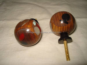 Perillas de resina hechas a mano para cocina, dormitorio, baño, gabinetes, elegante modelo de flor religiosa para manualidades y cajones, venta al por mayor - Product Image 6