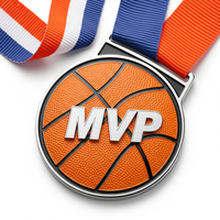 Médaille en métal 3D plaquée or personnalisée pour champion de course de longue distance avec impression en relief de lettres en strass pour divers événements sportifs