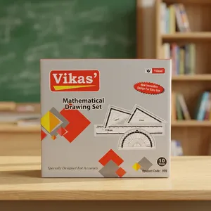 Most Selling Vikas <b>Drawing</b> Set Premium Quality Geometry Box for School College <b>Office</b> and Technical <b>Drawing</b> Available For Sale - Product Image 4