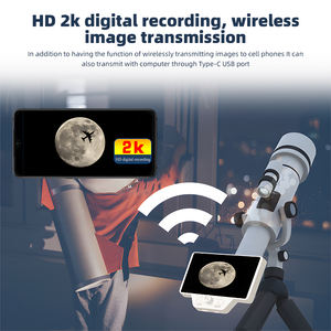 Precio al por mayor: Cámara digital electrónica 2K HD para microscopio y telescopio con pantalla IPS de 5.0 pulgadas, grabadora de video y WiFi, 9 lentes - Product Image 5
