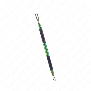 Outil de suppression des points noirs en acier inoxydable de qualité supérieure, 1 pièce, nettoyeur de pores en forme de cuillère avec finition miroir argenté - Product Image 1