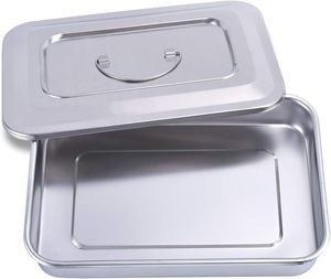Stainless Steel SURTECHS 11 Inch Large Hospital Dental Class II Sterilization Instrument Tray Manual Hollowware Set CE Certified - Product Image 2