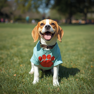 เสื้อยืดสุนัข เสื้อผ้าสัตว์เลี้ยง ผ้าฝ้ายนุ่ม สวมใส่สบาย ชุดสำหรับลูกสุนัข พร้อมบริการ OEM ODM ปรับแต่งได้ - Product Image 3