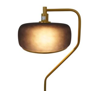 Lampadaire Astris 110 120V noir pulvérisé et doré - Product Image 2