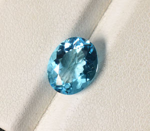 Topaze bleue suisse de laboratoire Pierres précieuses ovales 5X3mm 6X4mm 7X5mm 8X6mm 9X7mm 10X8mm 10X7mm Topaze Pierres précieuses en vrac pour bijoux - Product Image 5