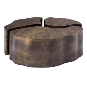 Mesa de centro de metal de diseño único, recién llegada, para decoración de salas de estar y villas. - Product Image 1