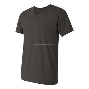 Camiseta Premium de Cuello en V para Hombre, 100% Algodón, de Alta Calidad, para Fitness, Cuello Redondo, Lisa - Product Image 5