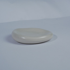 Assiette de service en céramique émaillée abstraite de 19,5 cm, durable, écologique, compatible lave-vaisselle, pour restaurant, hôtel, vaisselle japonaise - Product Image 6