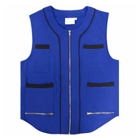 Gilet de coiffure professionnel personnalisé en jean robuste, tablier de barbier durable en coton et polyester, écologique et jetable