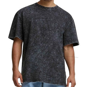เสื้อยืดทรงบ็อกซี่สไตล์สตรีทแวร์แบบดรอปโชว์เดอร์ ล้างสีแบบแอซิดวอช คุณภาพสูง เสื้อยืดผู้ชายไซส์พลัสแบบล้างสีแบบแอซิดวอช มีจำหน่าย - Product Image 5