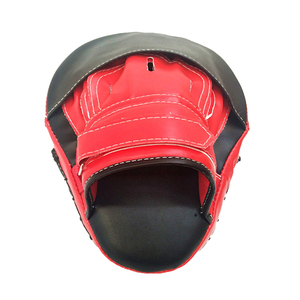 Guantes de Boxeo de Piel Sintética Rojos y Negros con Correas de Muñeca Ajustables, Equipo de Entrenamiento de Artes Marciales para Adultos, Diseño Antideslizante - Product Image 2