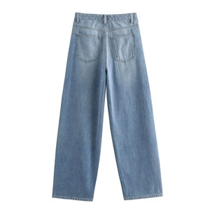 Pantalones Vaqueros de Mezclilla para Mujer de Cintura Alta y Pierna Ancha, Lavados, de Moda - ¡Gran Oferta! - Product Image 5