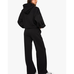 Conjunto Deportivo Personalizado para Mujer, con Capucha, para Invierno, de Poliéster, Estilo Jogging, Sudadera Lisa, Corte Ajustado, para Fútbol - Product Image 2