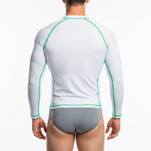 Rashguard homme de qualité supérieure, tissu de haute qualité, coupe confortable, séchage rapide, respirant, idéal pour le surf. - Product Image 2