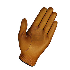 Gants de golf en peau de mouton respirants de haute qualité, dernière mode, avec logo brodé à motif tendance pour hommes - Product Image 2