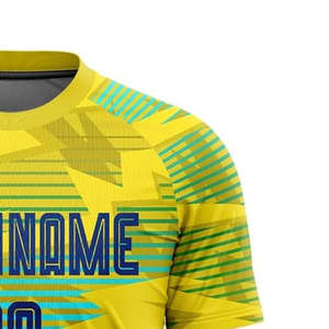 เสื้อฟุตบอลแขนสั้นไซส์ใหญ่แบบยูนิเซ็กซ์ พิมพ์ลายแบบซับลิเมชั่น ผ้าโพลีเอสเตอร์ 100% ระบายอากาศได้ดี ออกแบบลายได้ตามต้องการ - Product Image 2
